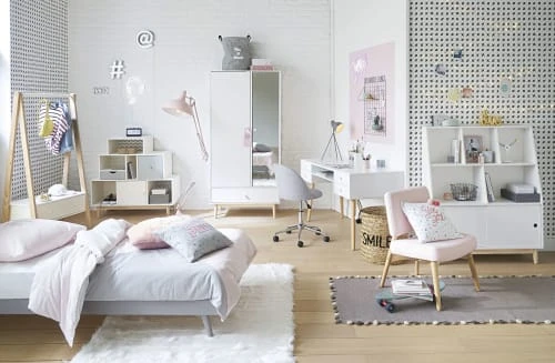 Maisons Du Monde Parure De Lit En Coton Gris Et Rose 140x200 3 Maisons Du Monde Parure De Lit En Coton Gris Et Rose 140x200 – Image 3