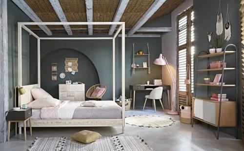 Maisons Du Monde Parure De Lit En Coton Gris Et Rose 220x240 5 Maisons Du Monde Parure De Lit En Coton Gris Et Rose 220x240 – Image 5