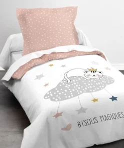 TODAY Parure De Lit En Coton Rose 140x200 Cm -Bloom-boutique parure de lit en coton rose 140x200 cm 6