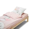 BLEU CALIN Parure De Lit Enfant Avec Couette Motif Princesse Shine 90x190cm