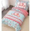 KidKraft Parure De Lit Enfant Cœurs 140 X 70cm