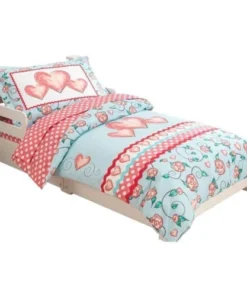 KidKraft Parure De Lit Enfant Cœurs 140 X 70cm -Bloom-boutique parure de lit enfant coeurs 140 x 70cm 2