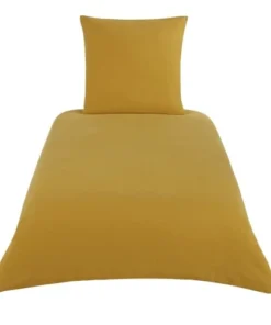 Maisons Du Monde Parure De Lit Enfant En Coton Bio Jaune Moutarde 140x200