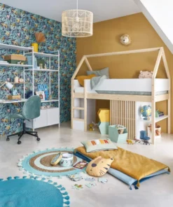 Maisons Du Monde Parure De Lit Enfant En Coton Bio Vert D'eau 140x200 -Bloom-boutique parure de lit enfant en coton bio vert d eau 140x200 1000 16 8 215627 8