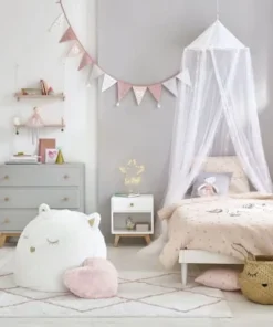 Maisons Du Monde Parure De Lit Enfant En Coton Rose Motifs étoiles Dorées 140x200 -Bloom-boutique parure de lit enfant en coton rose motifs etoiles dorees 140x200 1000 2 31 206671 4