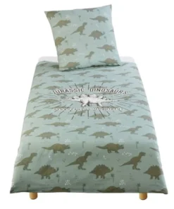 Maisons Du Monde Parure De Lit Enfant En Coton Vert Kaki Imprimé 140X200