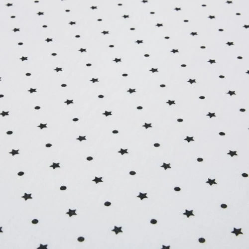Maisons Du Monde Parure De Lit Enfant En Gaze De Coton Blanc Motifs Pois Et étoiles Noirs 220x240 3 Maisons Du Monde Parure De Lit Enfant En Gaze De Coton Blanc Motifs Pois Et étoiles Noirs 220x240 – Image 3
