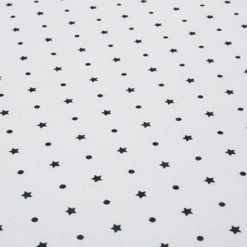 Maisons Du Monde Parure De Lit Enfant En Gaze De Coton Blanc Motifs Pois Et étoiles Noirs 220x240 2 Maisons Du Monde Parure De Lit Enfant En Gaze De Coton Blanc Motifs Pois Et étoiles Noirs 220x240 – Image 2