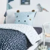 TODAY Parure De Lit Enfant Imprimé En Coton Bleu 140x200cm