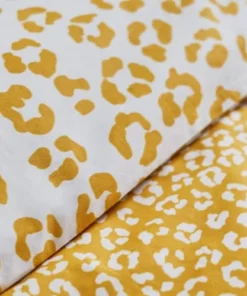 TODAY Parure De Lit Enfant Imprimé En Coton Jaune Pâle 140x200cm -Bloom-boutique parure de lit enfant imprime en coton jaune pale 140x200cm 2