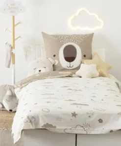 Home Maison Parure De Lit Enfant Ours En Coton Multicolore 140x200