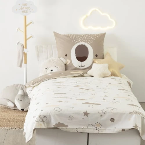 Home Maison Parure De Lit Enfant Ours En Coton Multicolore 140x200 1 Home Maison Parure De Lit Enfant Ours En Coton Multicolore 140x200
