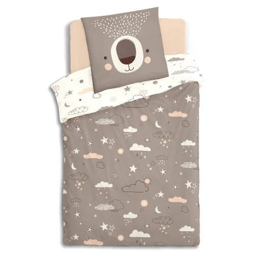 Home Maison Parure De Lit Enfant Ours En Coton Multicolore 140x200 2 Home Maison Parure De Lit Enfant Ours En Coton Multicolore 140x200 – Image 2