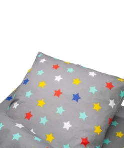 BLEU CALIN Parure De Lit Enfant Sans Couette Motif étoiles Stars 90x190cm -Bloom-boutique parure de lit enfant sans couette motif etoiles stars 90x190cm 3