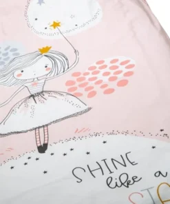 BLEU CALIN Parure De Lit Enfant Sans Couette Motif Princesse Shine 90x190cm -Bloom-boutique parure de lit enfant sans couette motif princesse shine 90x190cm 4