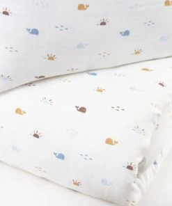 Little Crevette Parure De Lit Housse De Couette + Taie 100x140 Cm - 40x60 Cm -Bloom-boutique parure de lit housse de couette taie 100x140 cm 40x60 cm 5