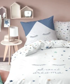 MATT & ROSE Parure De Lit Imprimée En Coton 140x200 Cm