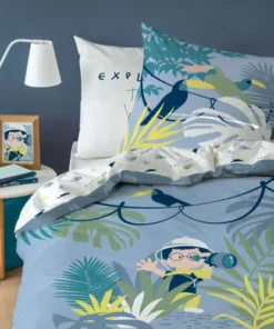 MATT & ROSE Parure De Lit Imprimée En Coton 140x200 Cm