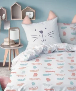 MATT & ROSE Parure De Lit Imprimée En Coton 140x200 Cm