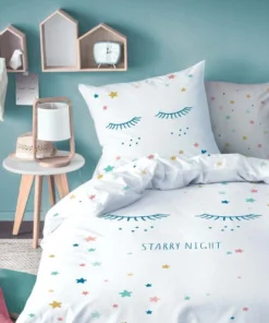 MATT & ROSE Parure De Lit Imprimée En Coton 140x200 Cm