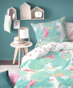 MATT & ROSE Parure De Lit Imprimée En Coton 140x200 Cm