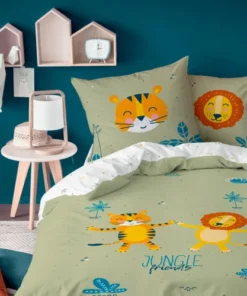 MATT & ROSE Parure De Lit Imprimée En Coton 140x200 Cm