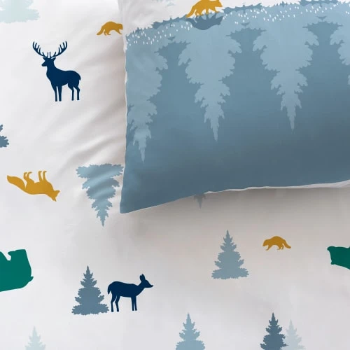 MATT & ROSE Parure De Lit Imprimée En Coton 140x200 Cm 2 MATT & ROSE Parure De Lit Imprimée En Coton 140x200 Cm – Image 2