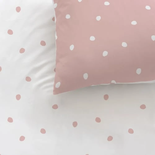 MATT & ROSE Parure De Lit Imprimée En Coton Rose 140x200 Cm 2 MATT & ROSE Parure De Lit Imprimée En Coton Rose 140x200 Cm – Image 2