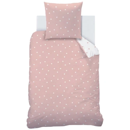 MATT & ROSE Parure De Lit Imprimée En Coton Rose 140x200 Cm 3 MATT & ROSE Parure De Lit Imprimée En Coton Rose 140x200 Cm – Image 3