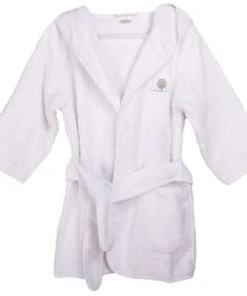 Eveil Et Nature Peignoir 12/24 Mois Coton Bio Taupe -Bloom-boutique peignoir 12 24 mois coton bio blanc gamme bio unis