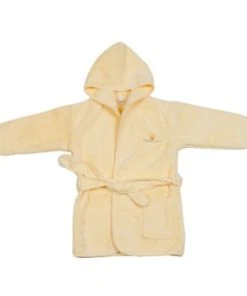 Eveil Et Nature Peignoir 12/24 Mois Coton Bio Ambre -Bloom-boutique peignoir 12 24 mois coton bio jaune gamme bio unis 1