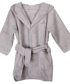 Eveil Et Nature Peignoir 2/4 Ans Coton Bio Gris