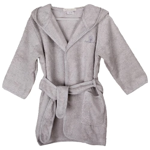 Eveil Et Nature Peignoir 2/4 Ans Coton Bio Gris 1 Eveil Et Nature Peignoir 2/4 Ans Coton Bio Gris