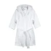 Blanc Cerise Peignoir à Capuche Enfant En Coton BIO 14 Ans Blanc