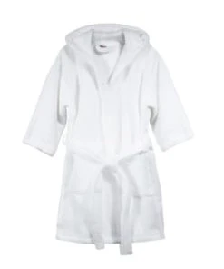 Blanc Cerise Peignoir à Capuche Enfant En Coton BIO 8 Ans Blanc -Bloom-boutique peignoir a capuche enfant en coton bio 8 ans blanc douceur nature