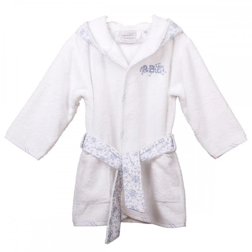 Laura Ashley Baby Peignoir Capuche 2-4 Ans Alphabet Bleu Ciel 1 Laura Ashley Baby Peignoir Capuche 2-4 Ans Alphabet Bleu Ciel