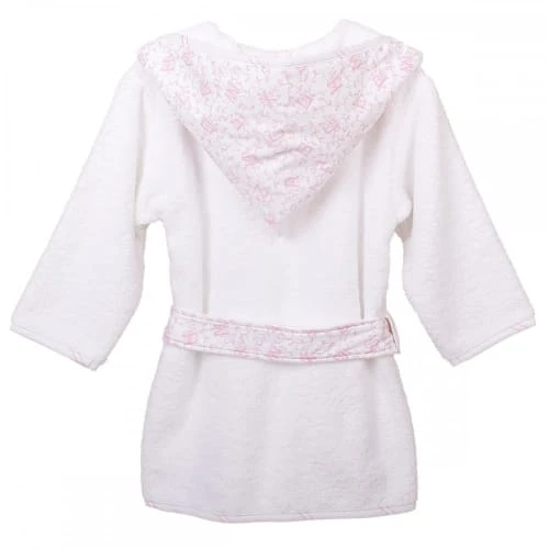 Laura Ashley Baby Peignoir Capuche 2-4 Ans Alphabet Rose 2 Laura Ashley Baby Peignoir Capuche 2-4 Ans Alphabet Rose – Image 2