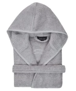 Sensei Maison Peignoir De Bain Enfant 450 Gr/m² Gris Perle 02 Ans -Bloom-boutique peignoir de bain enfant 450 gr m2 gris perle 02 ans 2