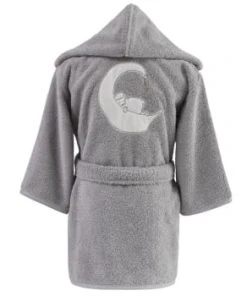 Sensei Maison Peignoir De Bain Enfant 450 Gr/m² Blanc 02 Ans -Bloom-boutique peignoir de bain enfant 450 gr m2 gris perle 02 ans beihei