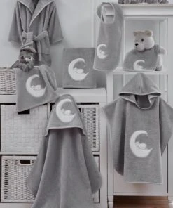 Sensei Maison Peignoir De Bain Enfant 450 Gr/m² Gris Perle 06 Ans -Bloom-boutique peignoir de bain enfant 450 gr m2 gris perle 06 ans 4