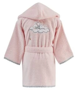 Sensei Maison Peignoir De Bain Enfant 450 Gr/m² Rose 02 Ans