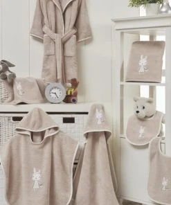 Sensei Maison Peignoir De Bain Enfant 450 Gr/m² Sable 2 Ans -Bloom-boutique peignoir de bain enfant 450 gr m2 sable 2 ans 4