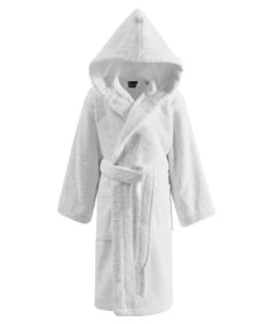 Sensei Maison Peignoir De Bain Enfant à Capuche 450 Gr/m² Blanc 12/14 Ans