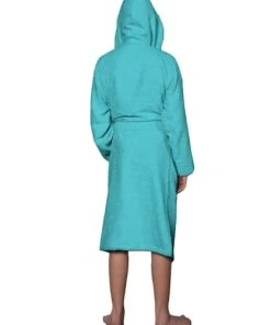 Sensei Maison Peignoir De Bain Enfant à Capuche 450 Gr/m² Bleu Turquoise 04 Ans -Bloom-boutique peignoir de bain enfant a capuche 450 gr m2 bleu turquoise 04 ans 3