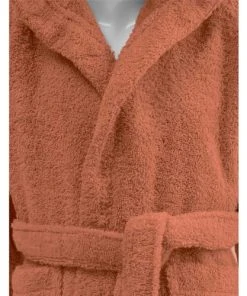 Sensei Maison Peignoir De Bain Enfant à Capuche 450 Gr/m² Brique 08/10 Ans -Bloom-boutique peignoir de bain enfant a capuche 450 gr m2 brique 08 10 ans 3