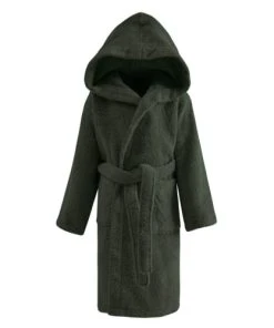 Sensei Maison Peignoir De Bain Enfant à Capuche 450 Gr/m² Eucalyptus 02 Ans