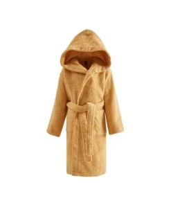 Sensei Maison Peignoir De Bain Enfant à Capuche 450 Gr/m² Miel 04 Ans
