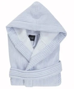 Sensei Maison Peignoir De Bain Enfant Rayé Une Face éponge Bleu 06 Ans -Bloom-boutique peignoir de bain enfant raye une face eponge bleu 06 ans 2