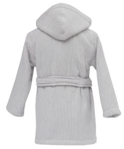Alternative view of Sensei Maison Peignoir De Bain Enfant Rayé Une Face éponge Mastic 06 Ans