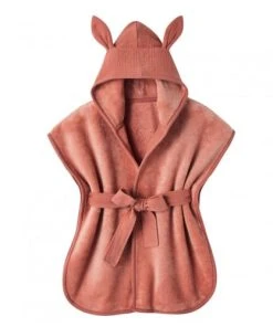 SEVIRA KIDS Peignoir De Bain Soft Bambou Marsala (0-2 Ans)